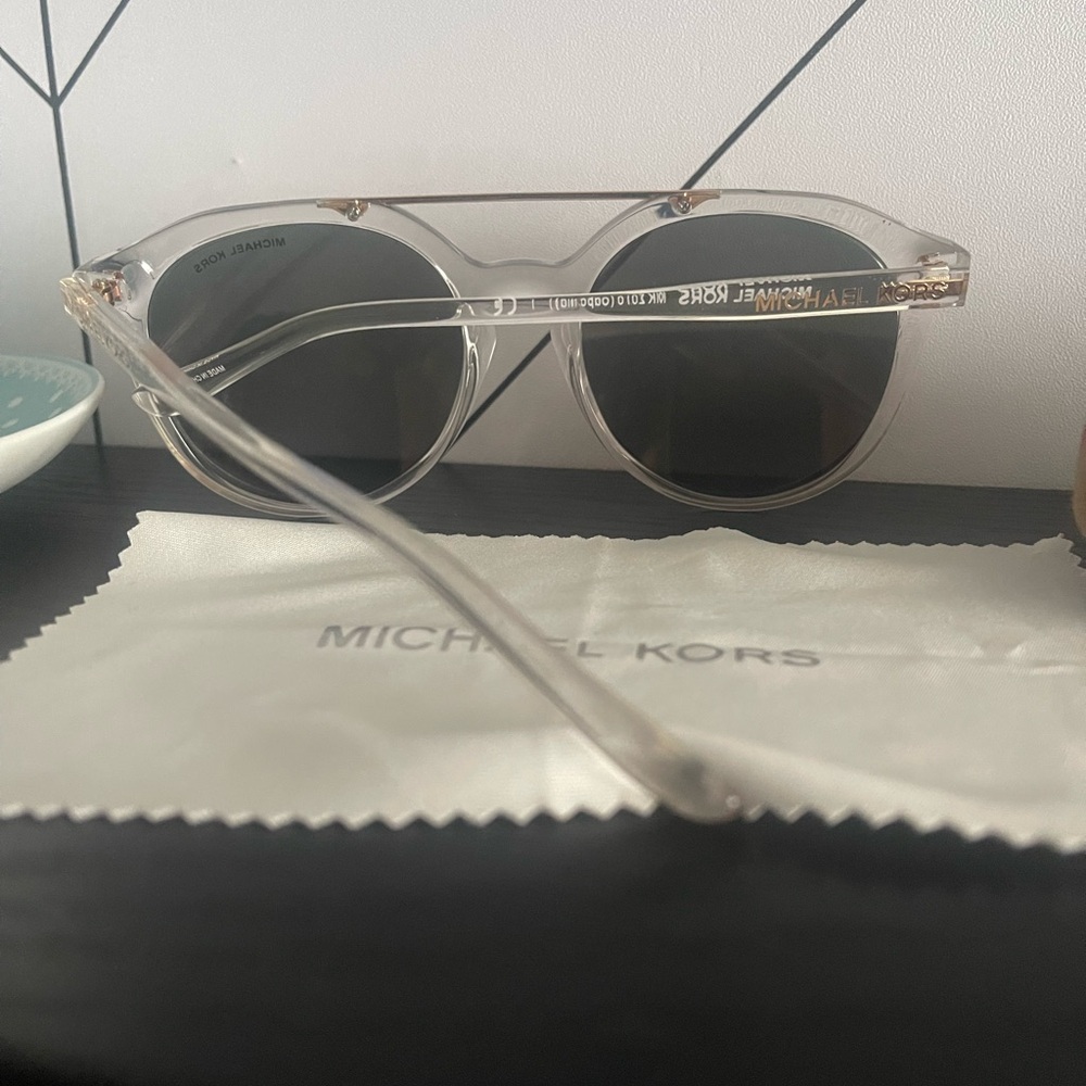 Michael Kors Transparent Sunglasses with Rose Lenses - Picture 2 of 2